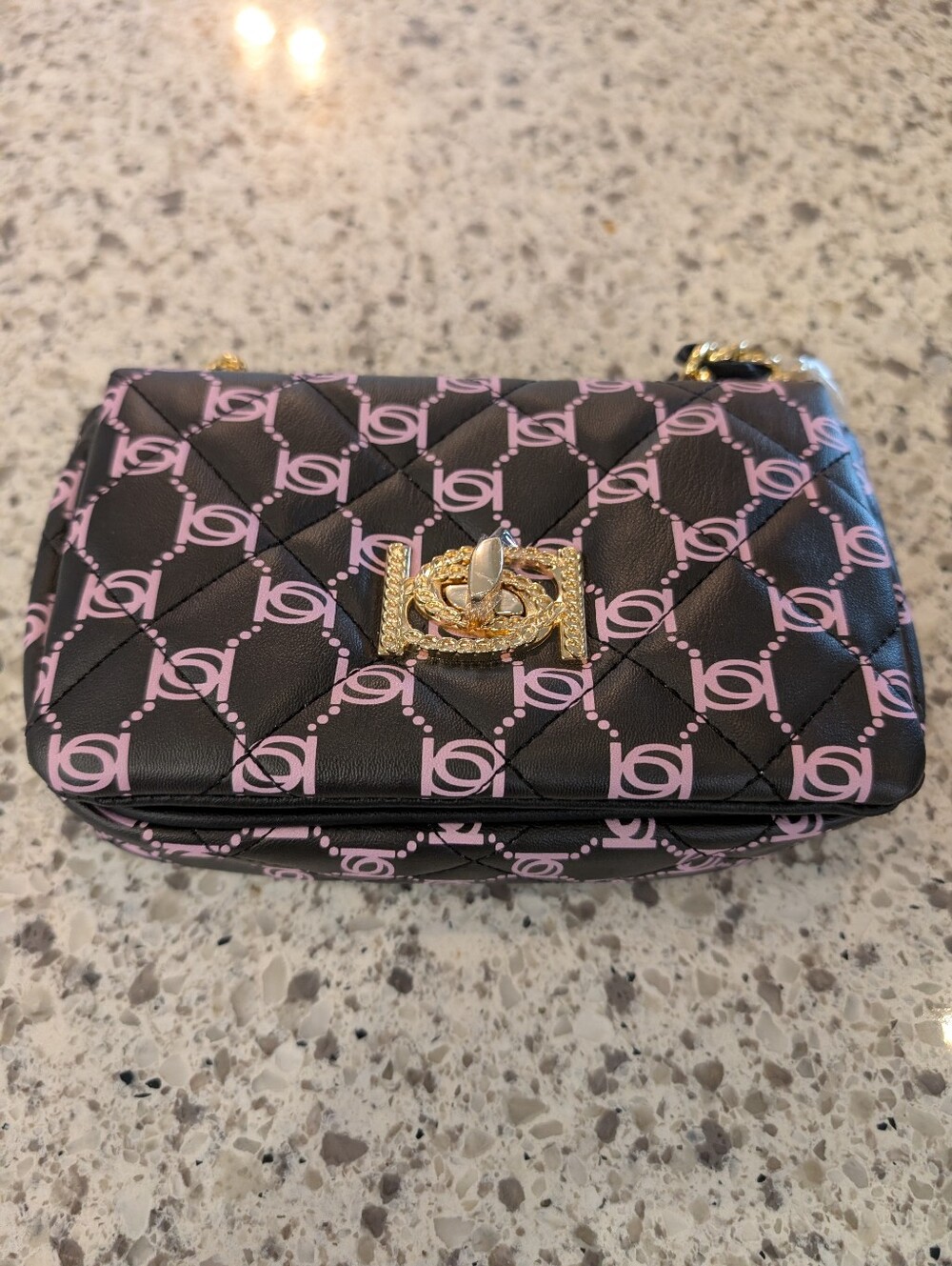 bebe LIV Monogram Crossbody Bag